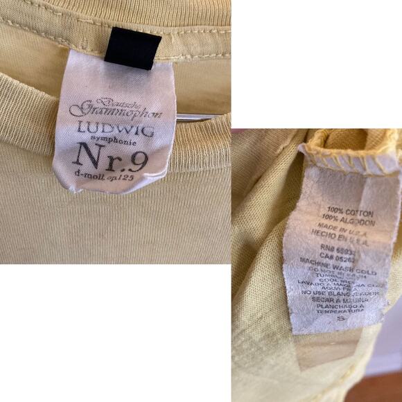 Vintage Deutsche Grammophon T Shirt, thrashed, Indie sleaze, RARE - Picture 5 of 5